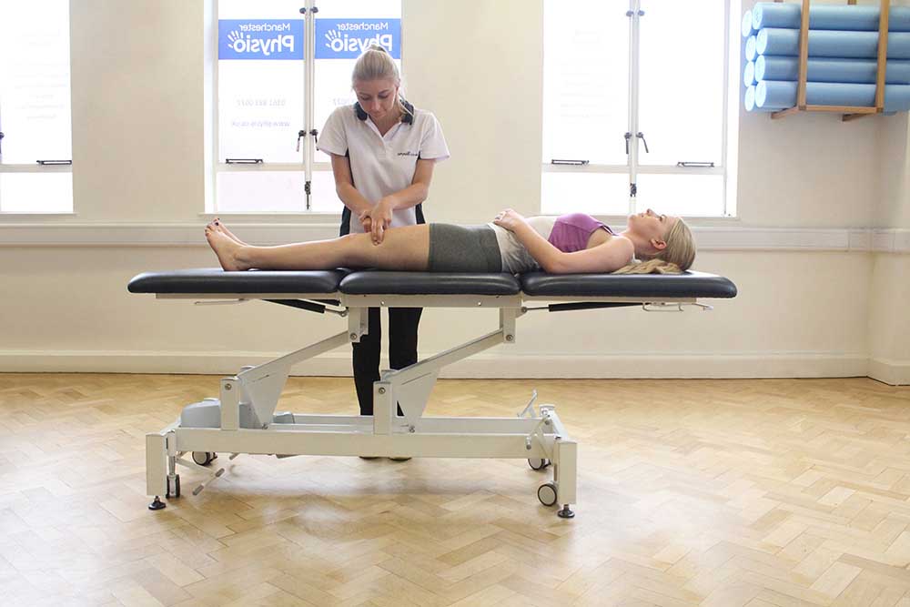 Transverse friction massage given by an experienced physiotherapist